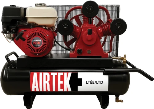 Compresseur d’air industriel portatif à gaz à double étage de 8 gallons de 5,5 ch