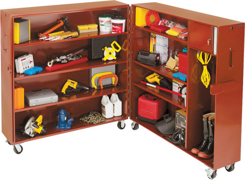 Armoire roulante à clapet