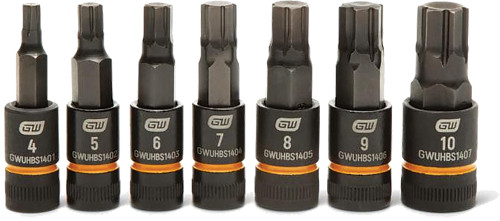 PG11 -7PC 1/4" DR HEX BIT SOCKET SET - METRIC
