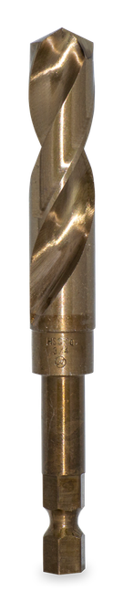 17/32" – M35 STEEL COBALT DRILL BIT 1/2" HEX SHAFT 6" LONG