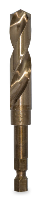 27/32" – M35 STEEL COBALT DRILL BIT 1/2" HEX SHAFT 6" LONG