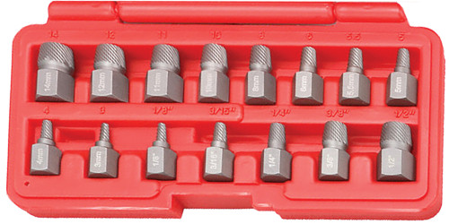 PG113  -  15-PC METRIC & SAE SCREW EXTRACTOR SET