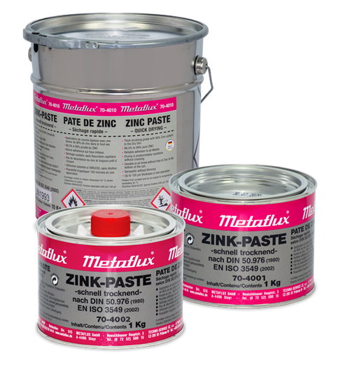 ZINC PASTE 1 KG  [2.20 LBS.] WITH BRUSH