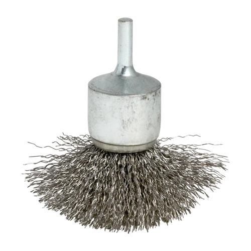 CRIMPED WIRE END BRUSH 5  3X1/4 STEEL