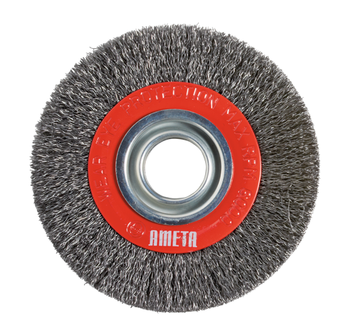 BROSSE À ROUES EN FIL SERTI 6X1/2-1 ACIER B/G