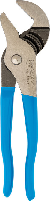 PG181 - 8" LONG STRAIGHT JAW TONGUE & GROOVE PLIERS, 1.5" JAW CAPACITY, 4 ADJUSTMENTS