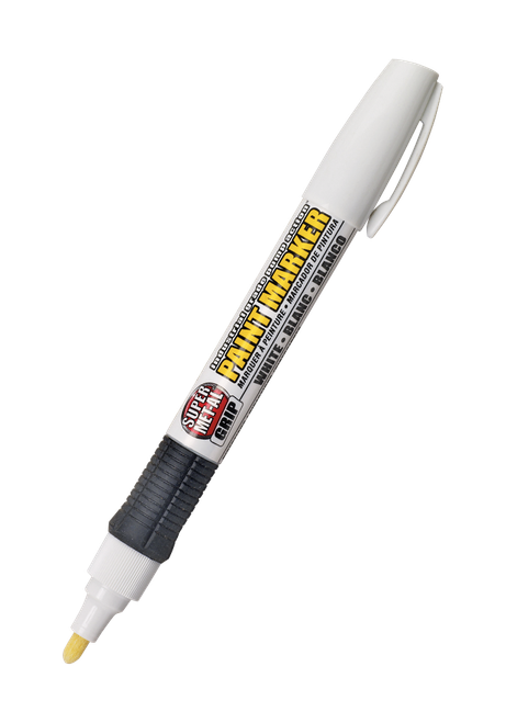 PUMP ACTION FIBER TIP PAINT MARKER BLANC - M4000
