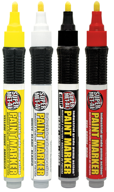 PUMP ACTION FIBER TIP PAINT MARKER JAUNE - M4001B