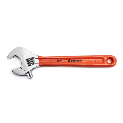 ADJ WRENCH,12",CHROME,CUSH GRP,CARDED