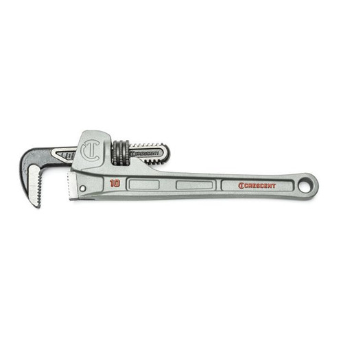 PIPE WRENCH,ALUMINUM,10",SLIM JAW