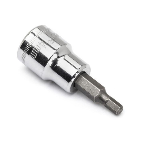HEX BIT SOCKET,4MM,3/8" DRIVE