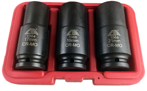 3 Pc. Crank Bolt Socket Set - 17/19/21mm