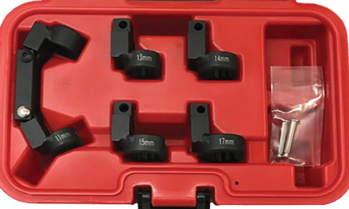 5-PC FUEL LINE FLEX SOCKETS, SIZES: 11, 13, 14, 15, 17MM