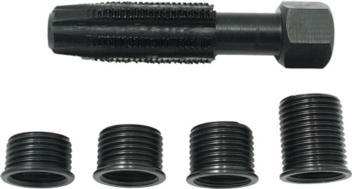 PG377 - 14MM SPARK PLUG CYLINDER HEAD RETHREADER KIT W/ 1 EA. OF 3/8", 7/16", 1/2" & 3/4" INSERTS