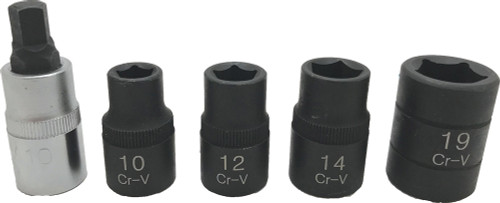 PG152 - 5-PC 5-POINT SOCKET SET