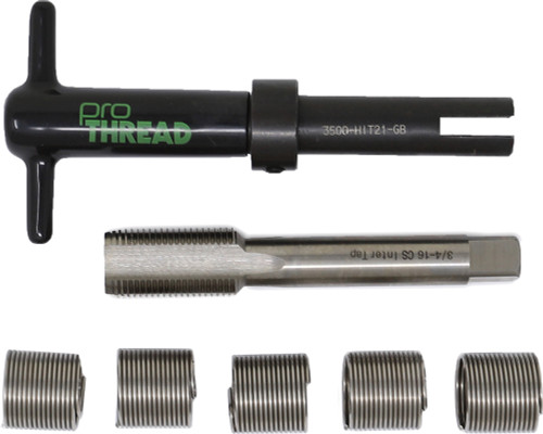 PROTHREAD KIT – NATIONAL COARSE 3/4-16 UNC – INCL.: TAP, INSTALLATION TOOL & 6 INSERTS (#24129)