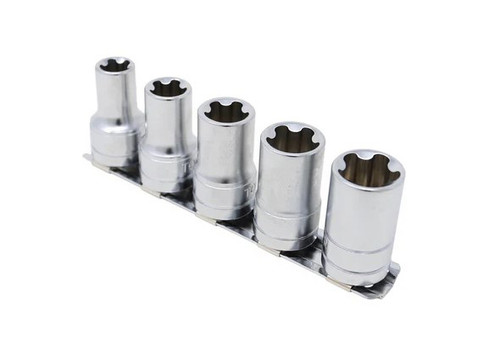 5 Pc. 5 Pt Torx Plus Socket Set - 3/8" Dr.