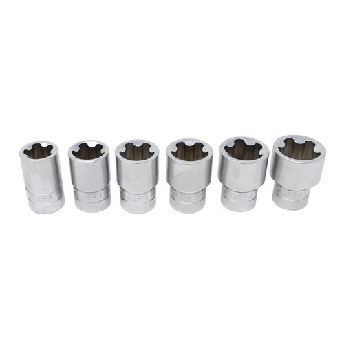 6 Pc. 5 Pt Torx Plus Socket Set - 1/2" Dr.