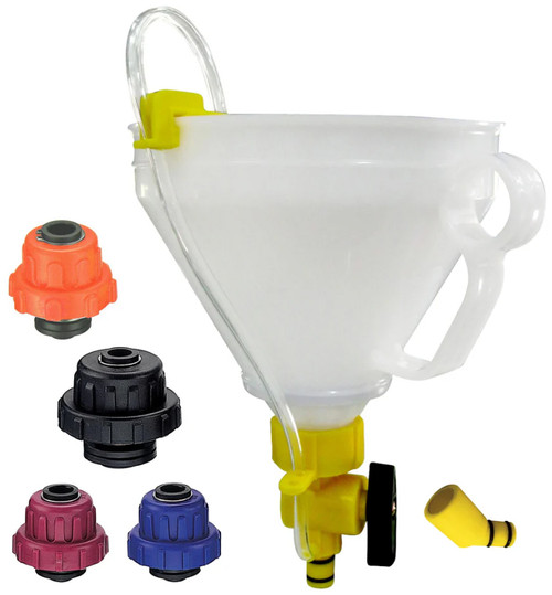 Kit de remplissage de liquide de refroidissement avec adaptateur universel
