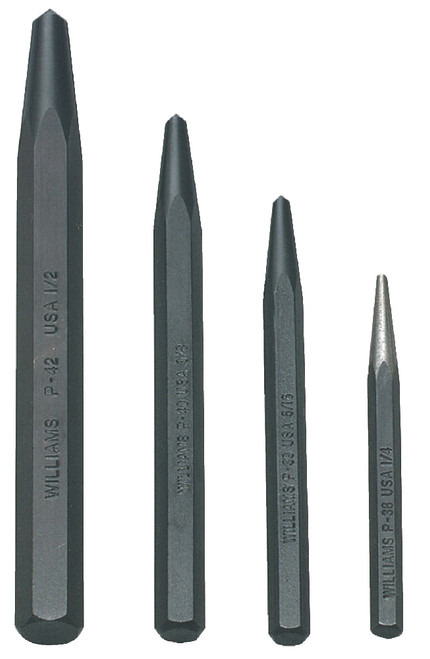 4-PC CENTER PUNCH SET (ROLL)