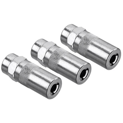 HEAVY DUTY 1/8" NPT GREASE GUN COUPLER 3-PACK