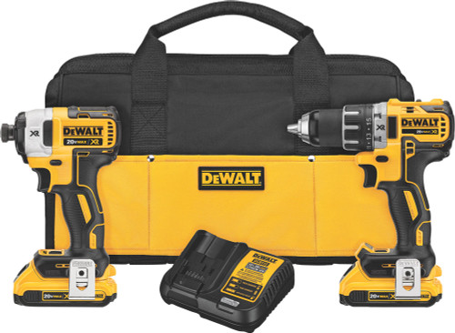 20V MAX 2 XR OUTIL (DCD800 & DCF887) AVEC 2 BATTERIES (2.0AH) ET SAC