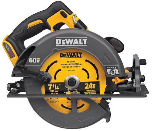 SCIE CIRCULAIRE 60V MAX FLEXVOLT 7-1/4" - OUTIL SEULEMENT