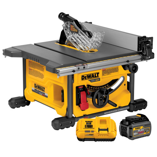60V MAX FLEXVOLT 8-1/4" TABLE SAW KIT W/ 1 BATTERY (6AH) AND CHARGER