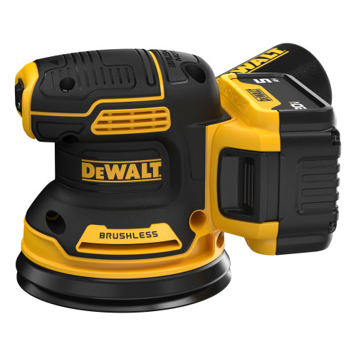 20V MAX XR 5" VS ROS AVEC CROCHET & BOUCLE PAD ET DÉ"USSIÉRAGE (5.0AH) W / 1 BATTERIE ET SAC