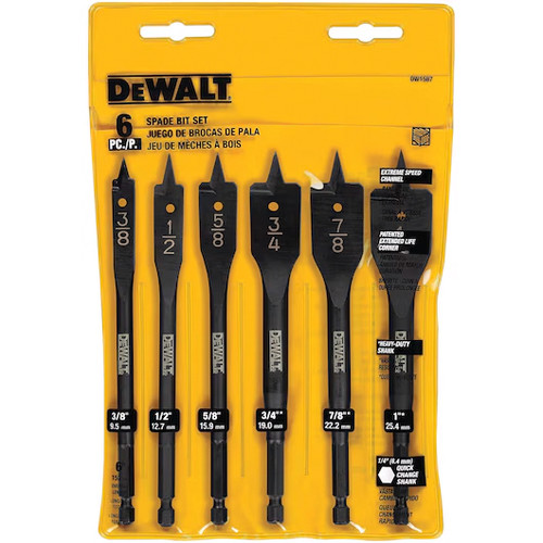 6 PC. SPADE BIT SET