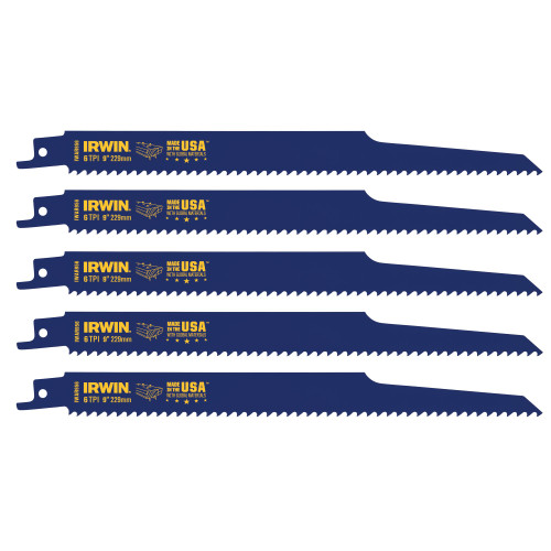 4" 8TPI ALUMINUM/FIBERGLASS CUT HCS T-SHANK JIG SAW BLADE (5 PK)