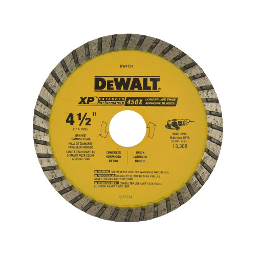 4-1/2IN CONT. RIM DRY CUT DIAM BLD-BULK