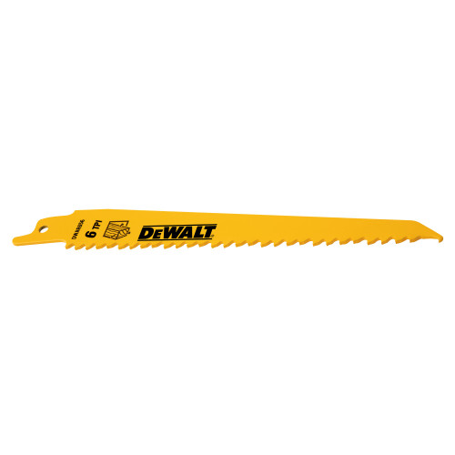 6"     6 TPI TAPER BACK BI-METAL RECIPROCATING BLADE (BULK 25)