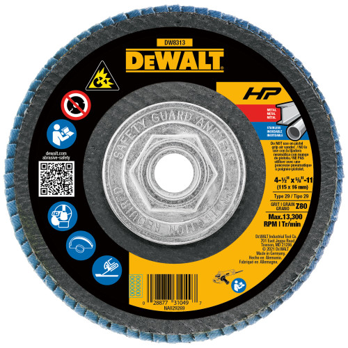 4-1/2"X5/8 »-11 Z80 T29 FLAP DISC