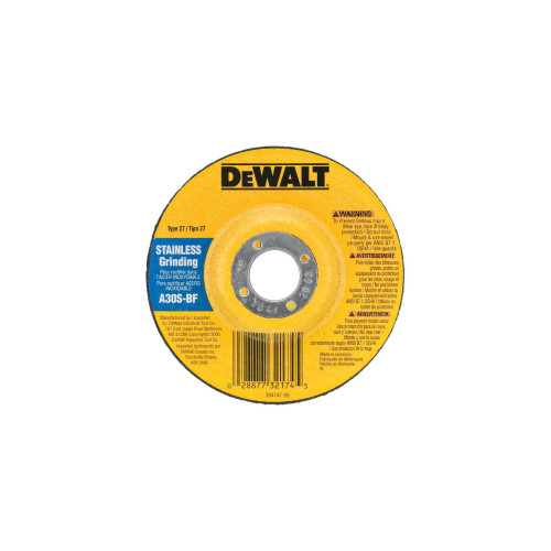4-1/2"X1/4"X5/8"-11 STAINLESS STL GRD WH
