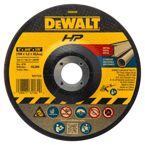 6"X.045"X7/8" THIN CUTTING WHEEL DCW
