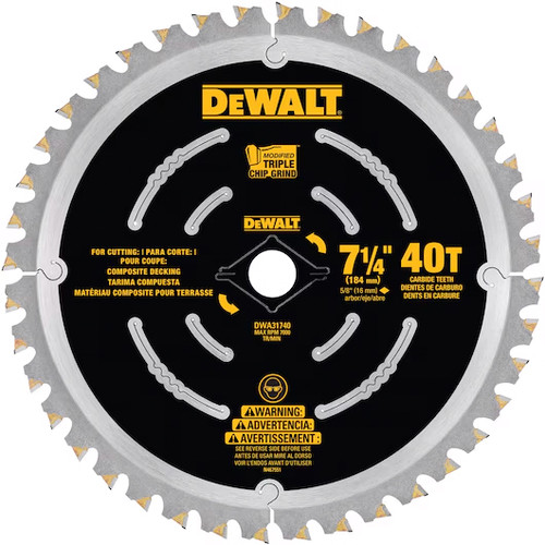 7 1/4" COMPOSITE DECKING BLADE