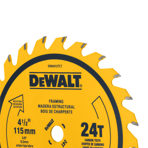 DEWALT 4 1/2" 24T TCT SAW BLADE