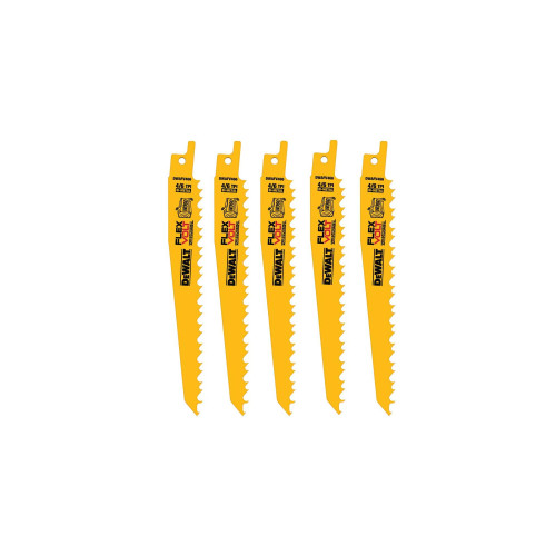 6" 6TPI RECIP BLADE-5PK - FLEXVOLT