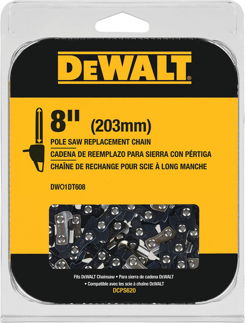 PG277 - 8" (203 MM) POLE SAW REPLACEMENT CHAIN, FITS #DEW-DCPS620