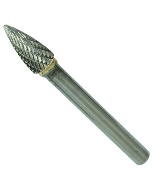 Bavure de carbure conique de 3/8 po