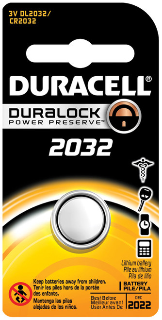 PG285  -  DURACELL “3V” LITHIUM BUTTON/COIN CELL BATTERY, SOLD PER UNIT