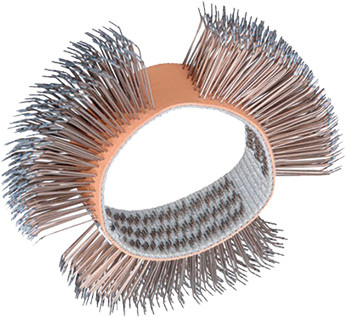 PG313 - 4 » (102 MM) DIA. X 3/4 » (19 MM) W ROUE À RAYONS GROSSIERS COURBÉS