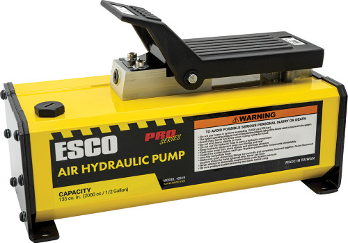 PG238 - 1/2 GALLON CAPACITY AIR/HYDRAULIC FOOT PUMP, 10,000 PSI (135 CU. IN. OF USABLE OIL) PG238 - 1/2 GALLON CAPACITY AIR/HYDRAULIC FOOT PUMP, 10,000 PSI (135 CU. IN. OF USABLE OIL)