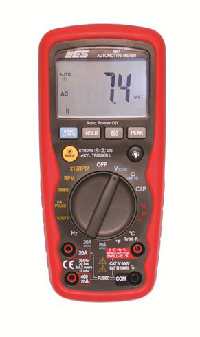 Premium Automotive DMM - 48 Test Ranges, 18 Tests, including 1mS Peak Min/Max Capture