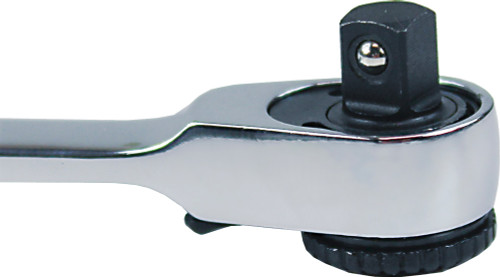 PG182 - 1/4" SQUARE DRIVE 8" LONG LOW PROFILE S-SHAPED MAGNETIC BIT DRIVE RATCHET WITH 5° RETURN ANGLE