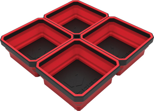 PG208  -  EZTRAY QUAD EXPENDABLE MAGNETIC TRAY RED