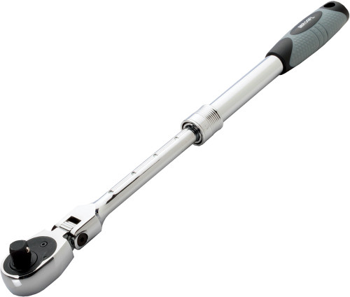 PG127 - 1/4" DRIVE LOCKING FLEX HEAD EXTENDABLE RATCHET