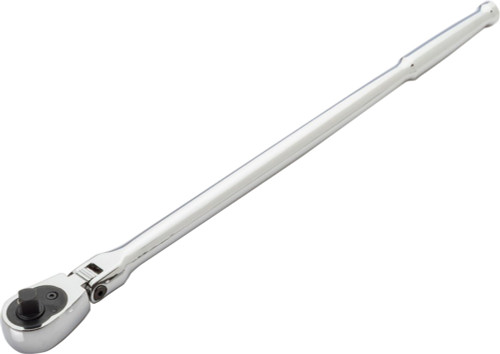 PG128  -  3/8" DRIVE X 17" LONG LOCKING FLEX HEAD RATCHET W/ CHROME GRIP