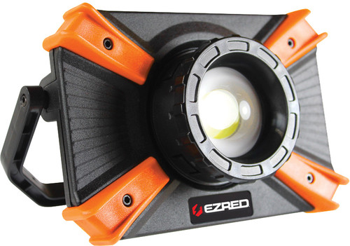 PG398 - 1000 LUMENS COB LED XTREME RECHAR. FOCUSING LIGHT W/ ROTATING STAND & DETACHABLE MAGNETIC BASE, ORANGE